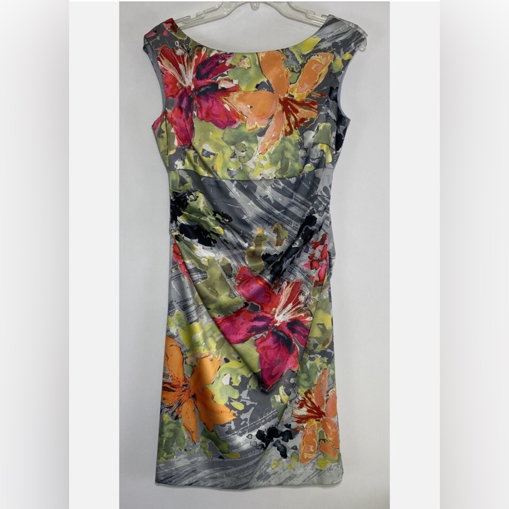 Kay Unger Floral Print Women's Cocktail Dress